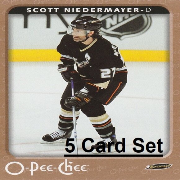 Scott Niedermayer Anaheim Ducks NHL Hockey Card Collection - 5 Card Set - Picture 1 of 6